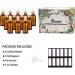 Panendiano 12PCs 50ml Amber Glass Pipette Bottles - Ideal for Essential Oils Perfume & Fragrance | International Shipping Available - Buy Online on GoSupps.com