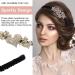 Siskok Crystal Flower Headband Rhinestone Bands for Women & Girls - Elegant Three Hearts Bling Fashion Hair Accessory - Buy Online on GoSupps.com