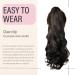 Dcbaboo Ponytail Extension Curly 18inch Claw Clip in Ponytail Hair Extensions Long Wavy Synthetic Pony tails Natural Wave One Piece Hairpiece Fake Ponytail for Women Dark Brown 18 inch 140g Dark Brown - Buy Online on GoSupps.com