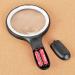 Magnifying Glasses Vision aids Handheld Magnifier Extra Large 5.5" Magnifying Glass with Bright 10 LED Lights 2X Lens 5X Zoom Reading Handheld Glass Stationery Office Supplies 1PCS Journey - Buy Online on GoSupps.com