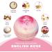 7Leaves Nature English Rose Premium Bath Bomb 6oz - All-Natural Fizzies for Moisturized Skin, Relaxing Bubble Bath - Gift Idea for Birthday, Mothers Day, Valentines, Anniversary, Christmas - Buy Online on GoSupps.com