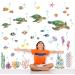 Sea Turtle Wall Stickers & Under the Sea Decals for Bathroom Nursery and Living Room | BASHOM BA-4001 - Buy Online on GoSupps.com