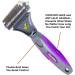 Hertzko Premium Dematting Tool for Dogs and Cats - Deshedding Brush and Matt Breaker - Ideal for Removing Matted Fur and Undercoat - Large Purple - Buy Online on GoSupps.com