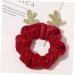 FRCOLOR Christmas Hair Rope Thick Hair Ties Christmas Hair Ties Christmas Hair Bobbles Hair Jewels for Women Curly Hair Ties Decor Women Elastic Hair Ring Miss Ribbon Fabric Girl - Buy Online on GoSupps.com