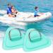 Stainless Steel D Ring Patch for Inflatable Boat Kayak Dinghy SUP | Elastic Shock Rope & Hooks | Stand Up Paddle Board Accessories - Cyan - Buy Online on GoSupps.com