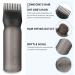 WLLHYF 2 Pack Root Comb Applicator Bottle 6 Ounce Hair Dye Bottle Brush Hair Oil Squeeze Bottles Plastic Hair Root Comb Color Applicator with Graduated Scale (Black) - Buy Online on GoSupps.com