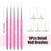 Hanyousheng Nail Brush Set - 8 Piece Set for Nail Art | Fine Gel & Liner Brushes for Salon & Home Use - Buy Online on GoSupps.com