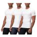 DEVOPS 3 Pack Men's Athletic Short Sleeve Compression Shirts Large 0# (3 Pack) White / White / White(gray)