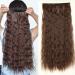 SEGO hair extension clip in extensions 1 tress 5 clips hair part corn wavy hair seal synthetic hair like real hair wavy medium 10 inch/25.5 cm-1220 g