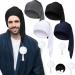 Adjustable Night Sleeping Cap 4 Pieces Drawstring Stocking Cap Night Cap Bed Time Costume Sleeping Hat Men with Pom Ball  4 Colors