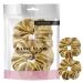 2 PCS Premium Large Hair Velvet Scrunchies Ties Bands Updo Ponytail Bobble Scrunchy Holder For Women Girl Kids Golden Brown