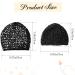 Black Mesh Crochet Hair Net Snood for Women - Sleep Cap & Hair Accessory - Buy Online on GoSupps.com