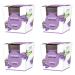 Pajoma fragrance candle 4er set lavender - in satin glass |4x 120g of wax weight burning time: 25 hours in a noble gift packaging |Premium quality lavender 4
