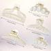 5 Pcs Pearl Hair Clips | Styling Jaw Clips for Thick Hair | Strong Hold Hair Accessories for Women and Girls - Buy Online on GoSupps.com