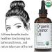 Organys Organic Castor Oil 2oz for Hair, Eyelashes & Eyebrows Growth - Enhances Fuller, Thicker Appearance. Includes Eyeliner & Mascara Brushes - Buy Online on GoSupps.com