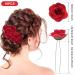 PAGOW 10pcs Rose Hair Clips & Brooch Headpieces - 1.5 inch, Wedding & Valentine Decoration for Women & Girls - Buy Online on GoSupps.com