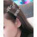 Bride Hair Clips: Penta Angel 2Pcs Gold & Silver Rhinestone Letter Pins - Bridal Shower & Wedding Hair Accessories for Women & Girls - Buy Online on GoSupps.com