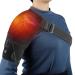 Heated Shoulder Brace, Shoulder Heating Pads with Adjustable 3 Heat Settings Hot Cold Therapy, Shoulder Compression Sleeve Wrap for Shoulder Pain Relief, Rotator Cuff, Fit Left Right Shoulders Men Women Black