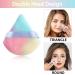WLLHYF 2Pcs Triangle Powder Puffs Set for Face & Body - Washable Reusable Velour Cotton Puff for Setting Makeup - Multicolor - Buy Online on GoSupps.com