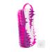 Silicone Exfoliating Body Scrubber Loofah Silicone Scalp Massager Shampoo Brush Soft Body Scrubbers for Use in Shower Lathers Well Easy to Clean 2 in 1 BSROLUNA (1 Pack Camouflage Purple)