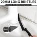 Hard Bristle Crevice Cleaning Brush 3Pcs Gap Cleaning Brush Nylons Long Slit Brush Window Groove Cleaning Brush for Window Track Bathroom Kitchen Washing Machine Tiled Corners Cleaning - Buy Online on GoSupps.com