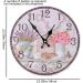 14-Inch Battery Operated Wall Clock - Non-Ticking Decorative Kitchen & Living Room Clock with Flower Bird Cage Design - Easy to Read & Accurate - Buy Online on GoSupps.com