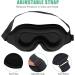 2 Pack 3D Contoured Sleep Mask for Men & Women - Adjustable Strap, Soft Breathable Eye Cover for Travel, Yoga, Nap - Pink & Black (2 Packs) - Buy Online on GoSupps.com