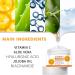 Vitamin C Face Cream with Hyaluronic Acid & Vitamin E - Anti-Ageing Day and Night Cream for Men and Women - Increases Skin Collagen Brightens Moisturises and Plumps the Skin - Buy Online on GoSupps.com
