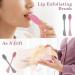 Prasacco 2 PCS Silicone Face Mask Brushes for Women - Double-Head Makeup Beauty Tool for Mud, Clay, Charcoal Masks - Pink Gray - Buy Online on GoSupps.com