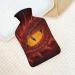 Dragon Eyes Red Hot Water Bottle with Plush Cover - Hand Warmer for Adults & Kids | 26.5x15.3cm - Fast International Shipping - Buy Online on GoSupps.com