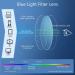 JOOX Square Blue Light Blocking Reading Glasses | Burgundy Spring Hinge Readers | 1.5x Magnification for Women and Men - Buy Online on GoSupps.com
