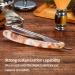 Gold Dollar Straight Razor Shaving Kit - Retro Acrylic Handle for Men & Barbers - Ready to Use No Stabilizer Required - Buy Online on GoSupps.com