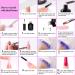 Beetles Poly Extension Gel Nail Kit - 6 Colors 30g Gel with Mini Nail Lamp & Accessories - DIY Manicure Starter Kit for Women - Mother's Day Gift - A-Glitter 6pcs - Buy Online on GoSupps.com