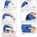 Heated Shoulder Wrap - Electric Support Shawl & Heating Pad for Pain Relief | Breathable Shoulder Brace in Blue for International Shipping - Buy Online on GoSupps.com