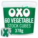 OXO 60 Full-Bodied Flavour Vegetable Stock Cubes 378 g (Pack of 1) Vegetable 60