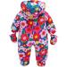 Baby Boys Winter Hooded Romper Snowsuit with Gloves & Booties | Cotton Jumpsuit Outfit (3-6 Months) - Buy Online on GoSupps.com