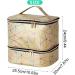 Manicure Storage Bag - Nail Organizers and Storage | Nail Storage Organizer Sponge Partitions Nail Polish Bag Organizer Sturdy Handle for Nail Polish Gold - Buy Online on GoSupps.com
