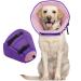 Kuoser Rewrise Dog comfortable leakage protection dog protective measures protective collar dog adjustable dog collar dog hews crane leak protection for dogs prevention of bite and leaking wounds purple XL XL --- neck circumference: 42-55cm purple
