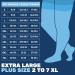 Buy Absolute Support Opaque Compression Stockings for Men - Class 2 (20-30 mmHg) - Black Graded Compression Socks for Varicose Veins & Lymphedema - 7XL - Buy Online on GoSupps.com