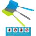 Telescopic Fly Swatters Set of 3 - Durable Heavy Duty Handle - Stainless Steel Shaft - Indoor & Outdoor Use (Blue Green Grey) - Buy Online on GoSupps.com