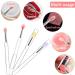 8Pcs Silicone Lip Brush Set - Reusable Lipstick & Nail Art Applicator Brushes with Lid | Perfect for Makeup & Glitter Application - Buy Online on GoSupps.com