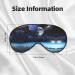 Space Planet Soft Eye Mask - Adjustable Sleep Aid for Comfort & Fatigue Relief - Full Eye Coverage for Better Sleep - International Shipping Available - Buy Online on GoSupps.com