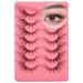 Newcally Manga Fox Eye False Mink Lashes - Spiky Cat Eye Cosplay Fake Eyelashes 7 Pairs - Buy Online on GoSupps.com