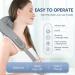 Wireless Neck Massage Device with Warmth - Electric Shiatsu Pain Relief for Upper & Lower Back Adjustable Straps - Buy Online on GoSupps.com