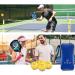 TICCI Pickleball Paddle Set of 2 - USAPA Approved Graphite Rackets with 4 Balls - Ideal for Beginners and Pros - Includes Mesh Bag and Carry Bag - Buy Online on GoSupps.com