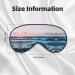 Ocean Waves Print Double-Sided Eye Mask | Soft Light Blocking for Better Sleep Quality - International Shipping - Buy Online on GoSupps.com