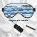 Comfortable Waves Lapping at The Rocks Eye Mask - Adjustable Soft Sleep Mask for Men & Women - Black - Buy Online on GoSupps.com