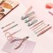 Leiwo 12pcs Pink Manicure Pedicure Kit | Stainless Steel Nail Scissors, Cuticle Cutter, Clipper Set | Professional Fingernails Toenails Grooming Tools with Travel Case - Buy Online on GoSupps.com