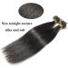 18" Pre Bonded Human Hair Human Hair 0.5g*200 Strands #1 Jet Black (100g) - Buy Online on GoSupps.com