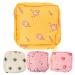 Gleavi 4 piece of ice cream pocket for menstrual tapes pocket for breastfeeding insert Portable bag perienic pocket in the free tampon organizer Pale fabric monthly package washable